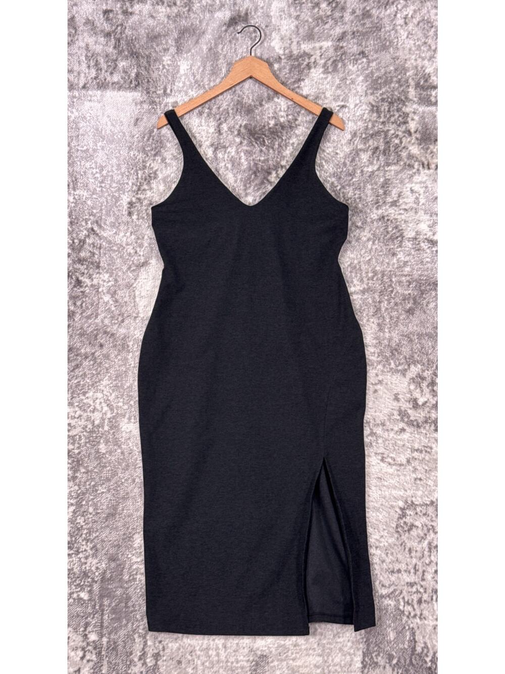Beyond Yoga Dress XL Womens Core Black Spacedye Sleeveless Inspire Midi